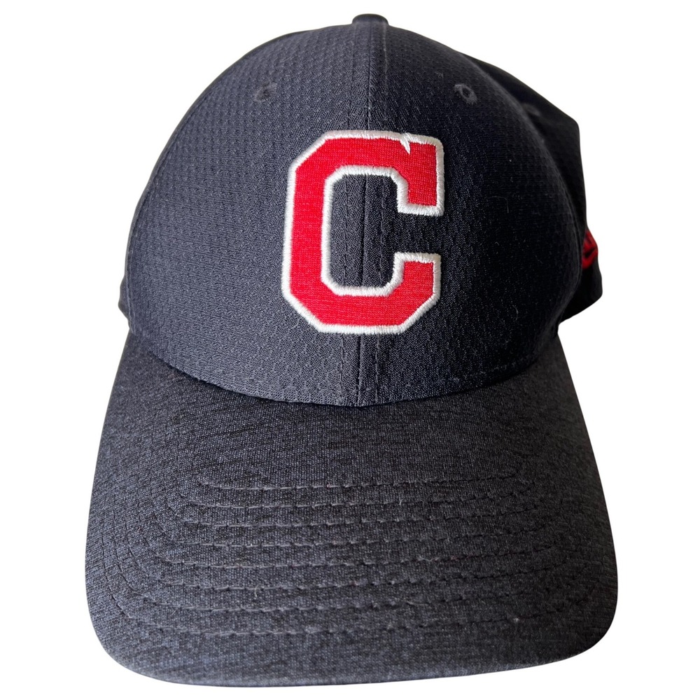 Cleveland Indians‎ MLB Baseball Cap Hat Fitted Flexfit Red C Logo Mens